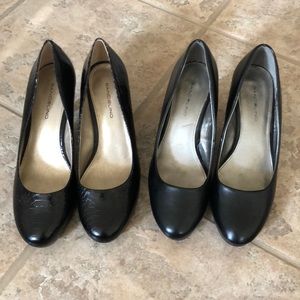 2 Pairs of Black Pumps ***Bandolino** Size 9